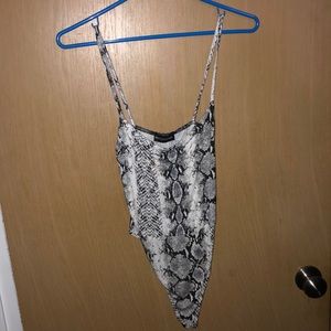 Snakeskin bodysuit! NEVER WORN
